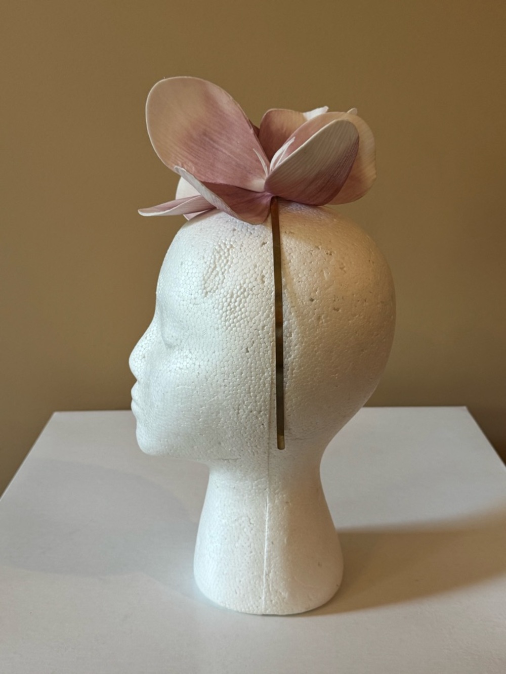 Tiffany Woodard Blush Pink Floral Fascinator – Kentucky Derby - Picture 4 of 5
